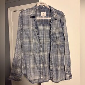 Aerie Women’s Blue Plaid Shirt